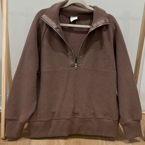 Varley Womens Chocolate half zip
